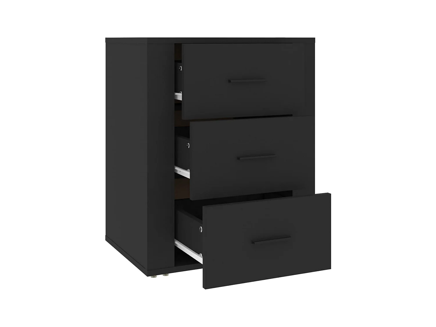 Table de chevet-Table d'appoint-Table de nuit Noir 50x36x60 cm Bois d’ingénierie