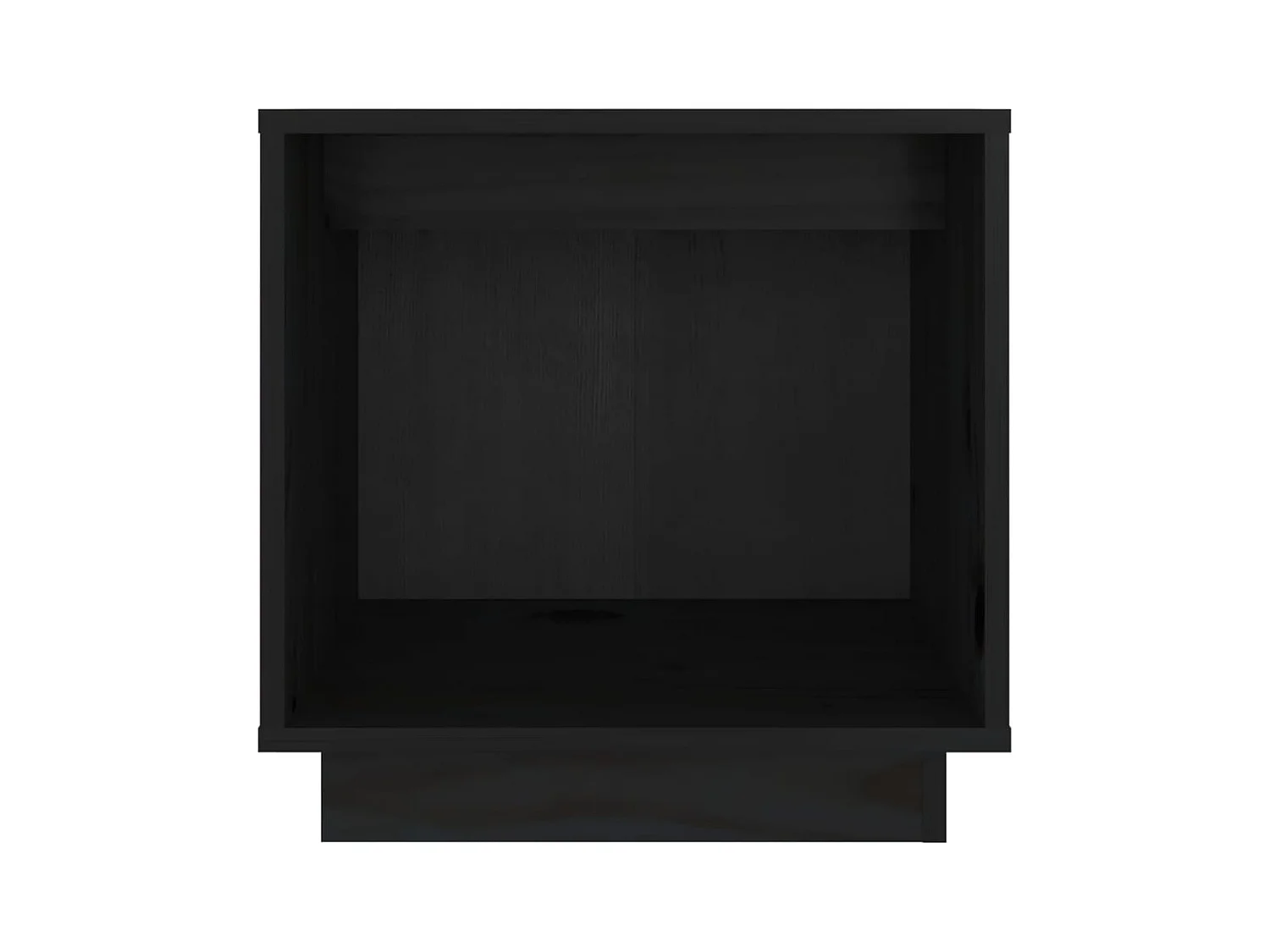 Mesitas de noche | Mesilla de noche 2 uds madera maciza de pino negro 40x30x40 cm