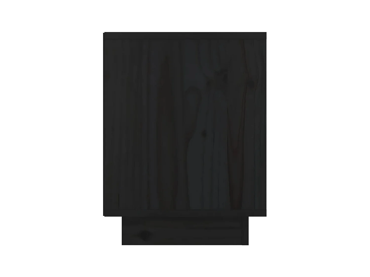 Mesitas de noche | Mesilla de noche 2 uds madera maciza de pino negro 40x30x40 cm