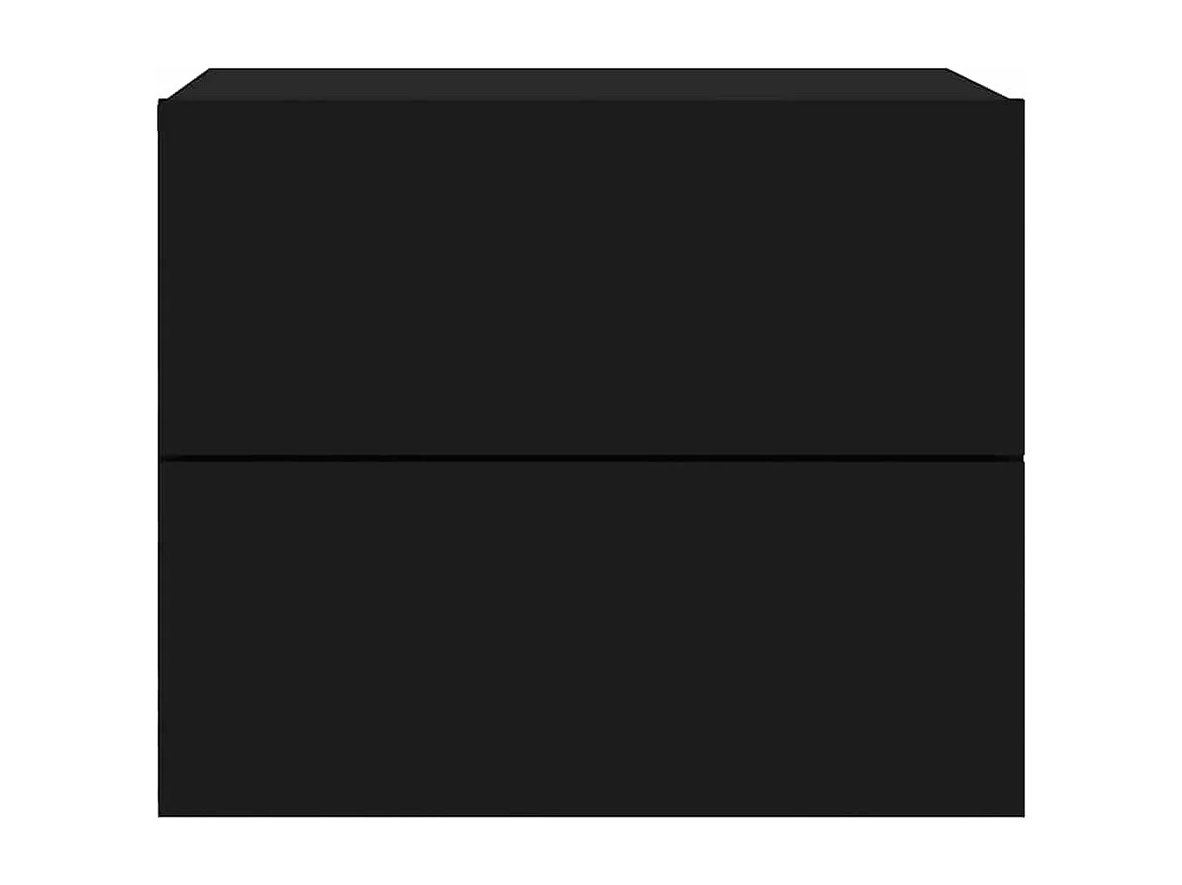 Mesita de noche | Mesilla de noche de pared con luces LED negro