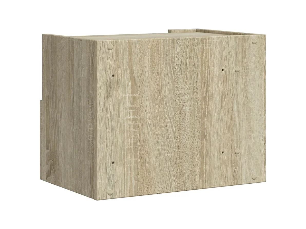 Tables de chevet murales 2 pcs chêne sonoma 45x30x35 cm