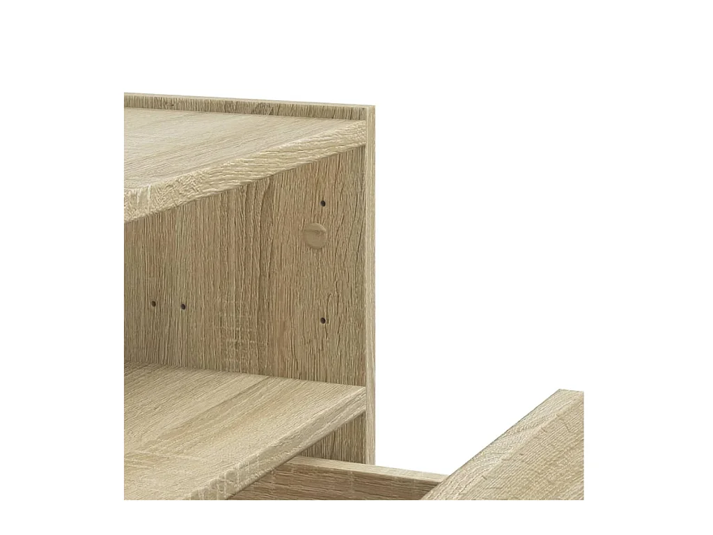 Tables de chevet murales 2 pcs chêne sonoma 45x30x35 cm