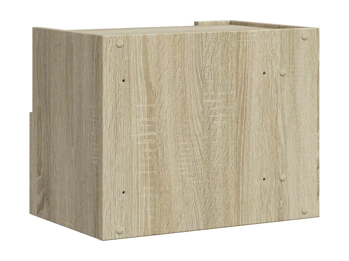 Mesitas de noche | Mesilla de noche de pared 2 unidades roble Sonoma 45x30x35 cm
