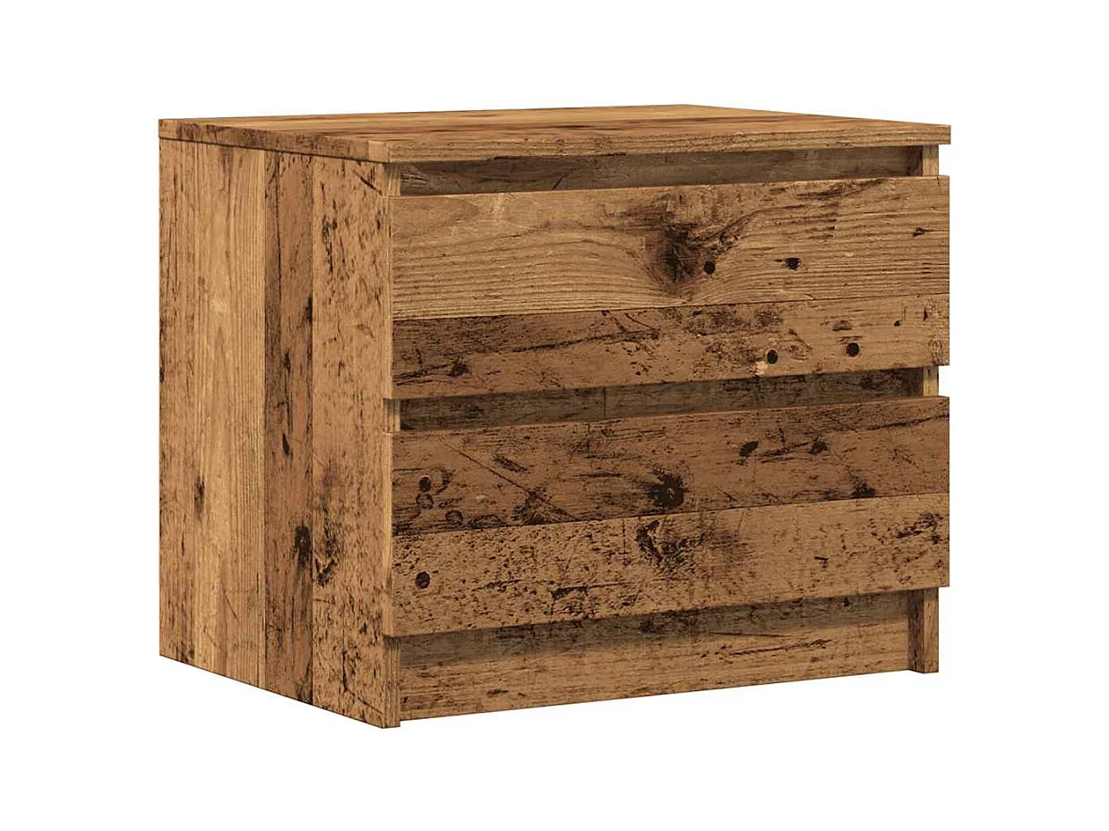 Mesa de Cabeceira Moderna 2 peças derivados de madeira madeira velha