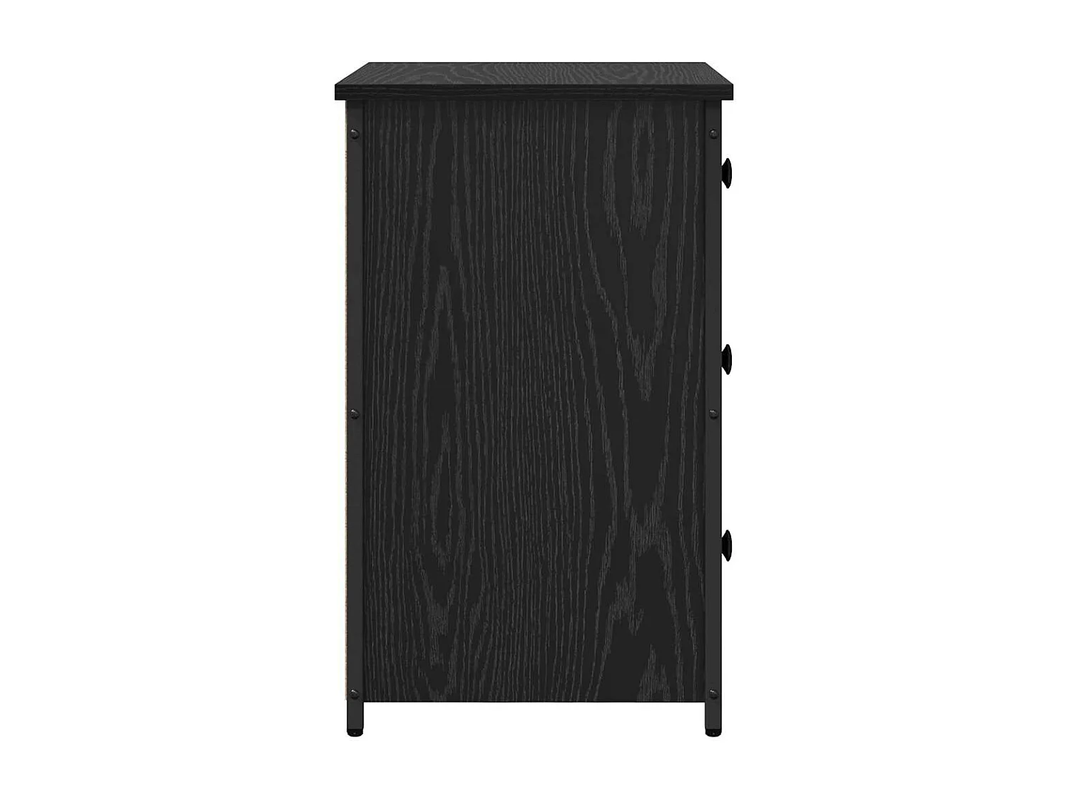 Mesita de Noche | Armario de Noche | Mesilla de noche con cajón Roble negro 40x36x60 cm