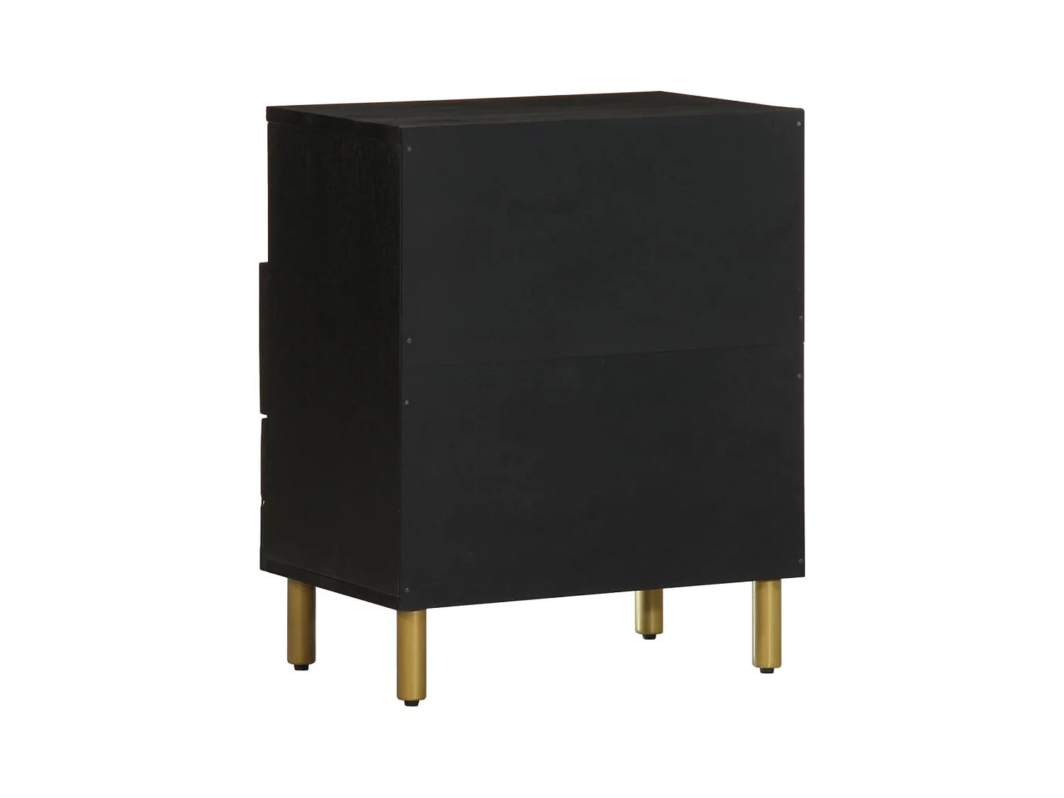 Mesita de noche | Mesilla de noche madera de ingeniería negra 50x33x62 cm