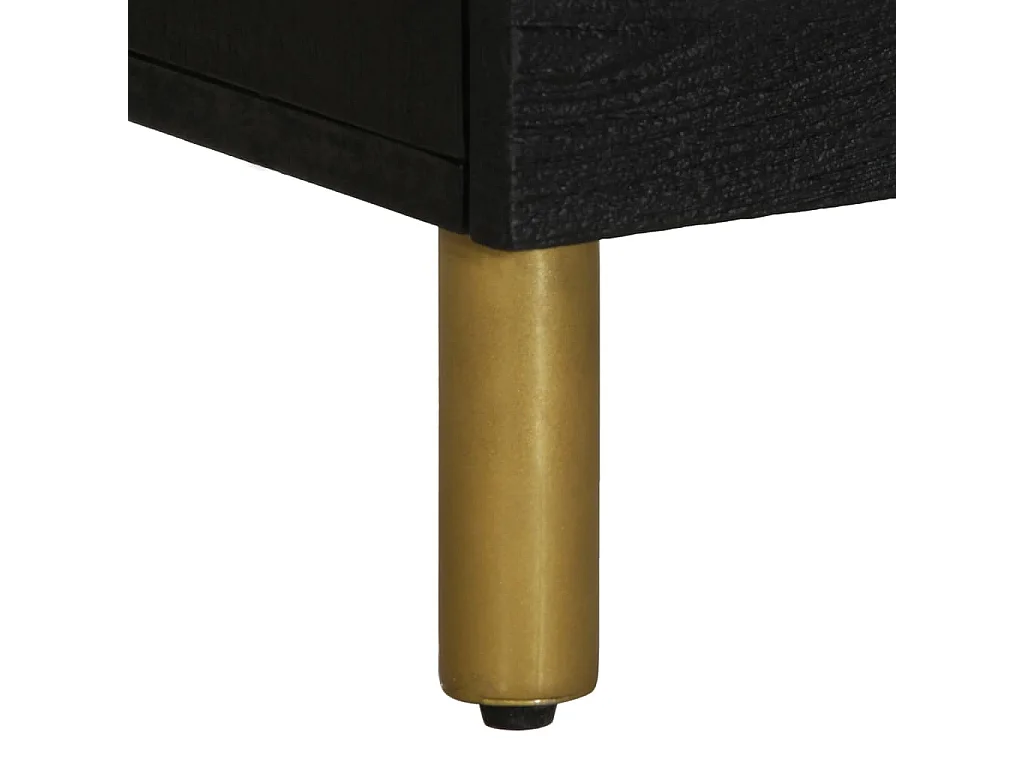 Nachttisch-Beistelltisch Schwarz 50x33x62 cm Holzwerkstoff SHL49955