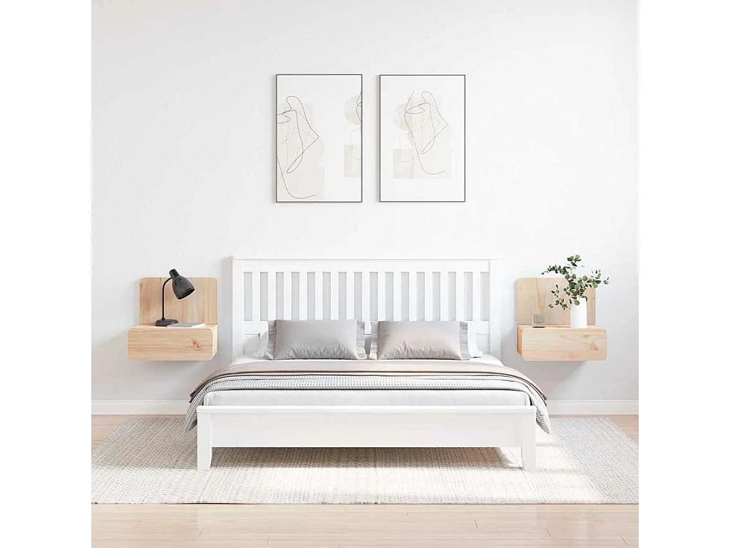 Mesa de Noche | Mesa auxiliar con cajón 2 uds. Marrón 44x32.5x40 cm