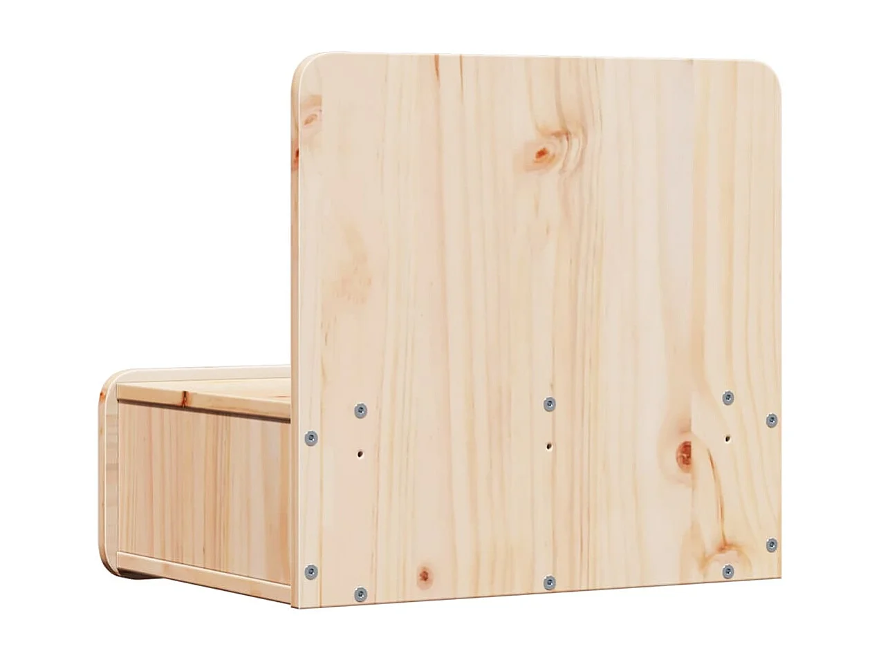 Mesa de Noche | Mesa auxiliar con cajón 2 uds. Marrón 44x32.5x40 cm