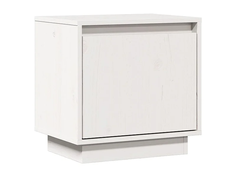 Mesa de Cabeceira | Mesa de Cama 40x30x40 cm madeira de pinho maciça branco
