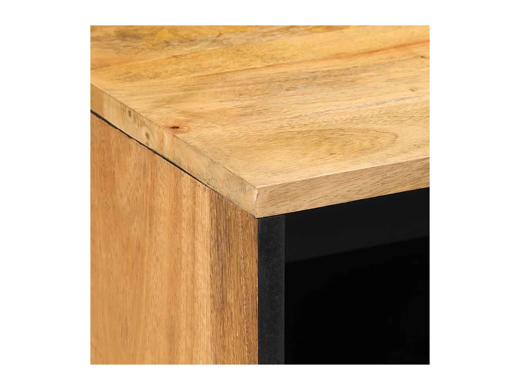 Table de chevet-Table d'appoint-Table de Nuit marron 50x33x60 cm bois de manguier massif