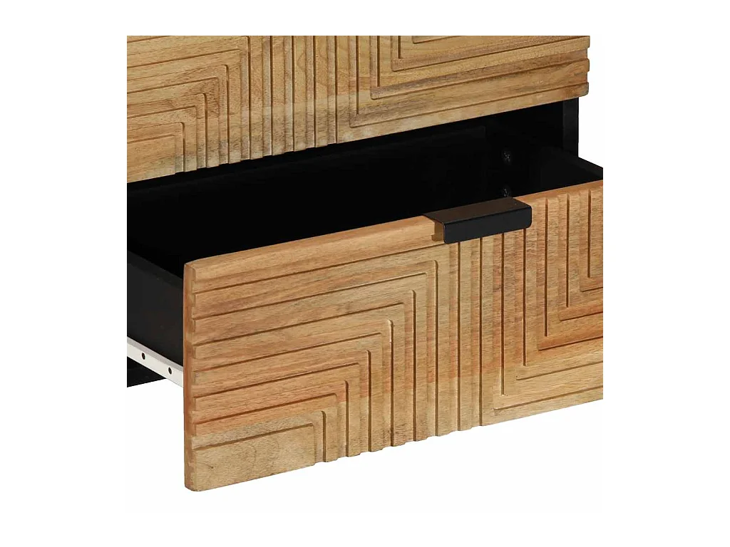 Table de chevet-Table d'appoint-Table de Nuit marron 50x33x60 cm bois de manguier massif