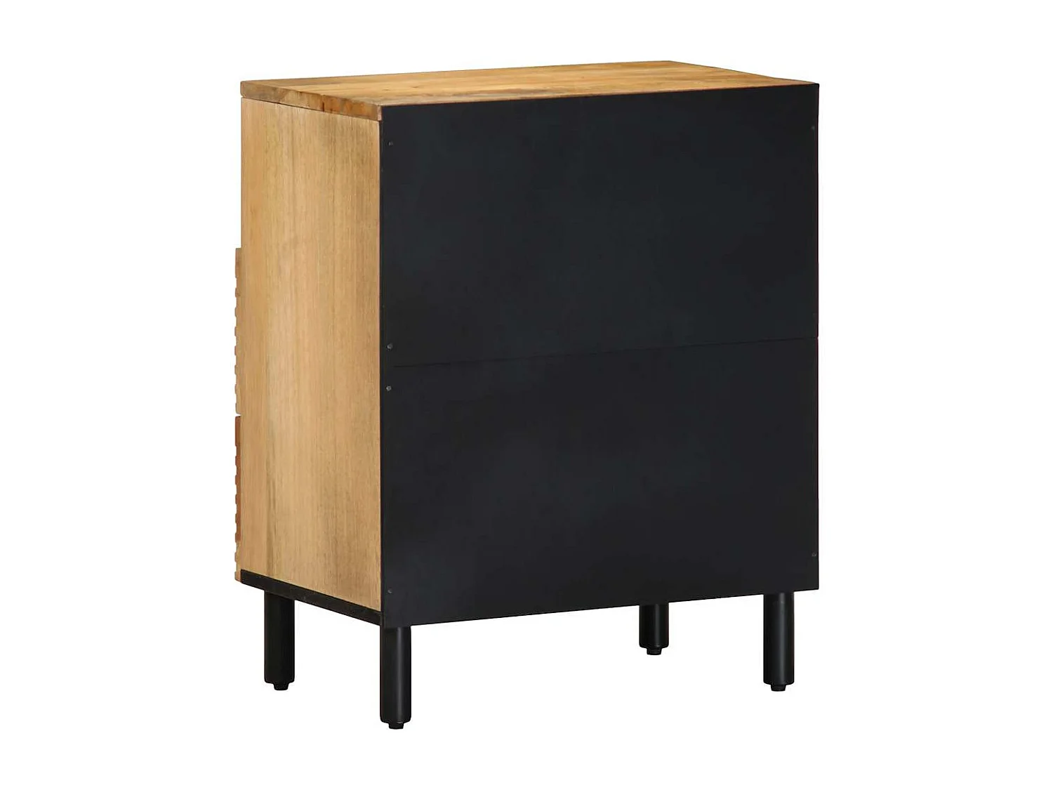 Nachtkastje | Bijzettafel Modern | Opbergkastje 50x33x60 cm massief mangohout bruin