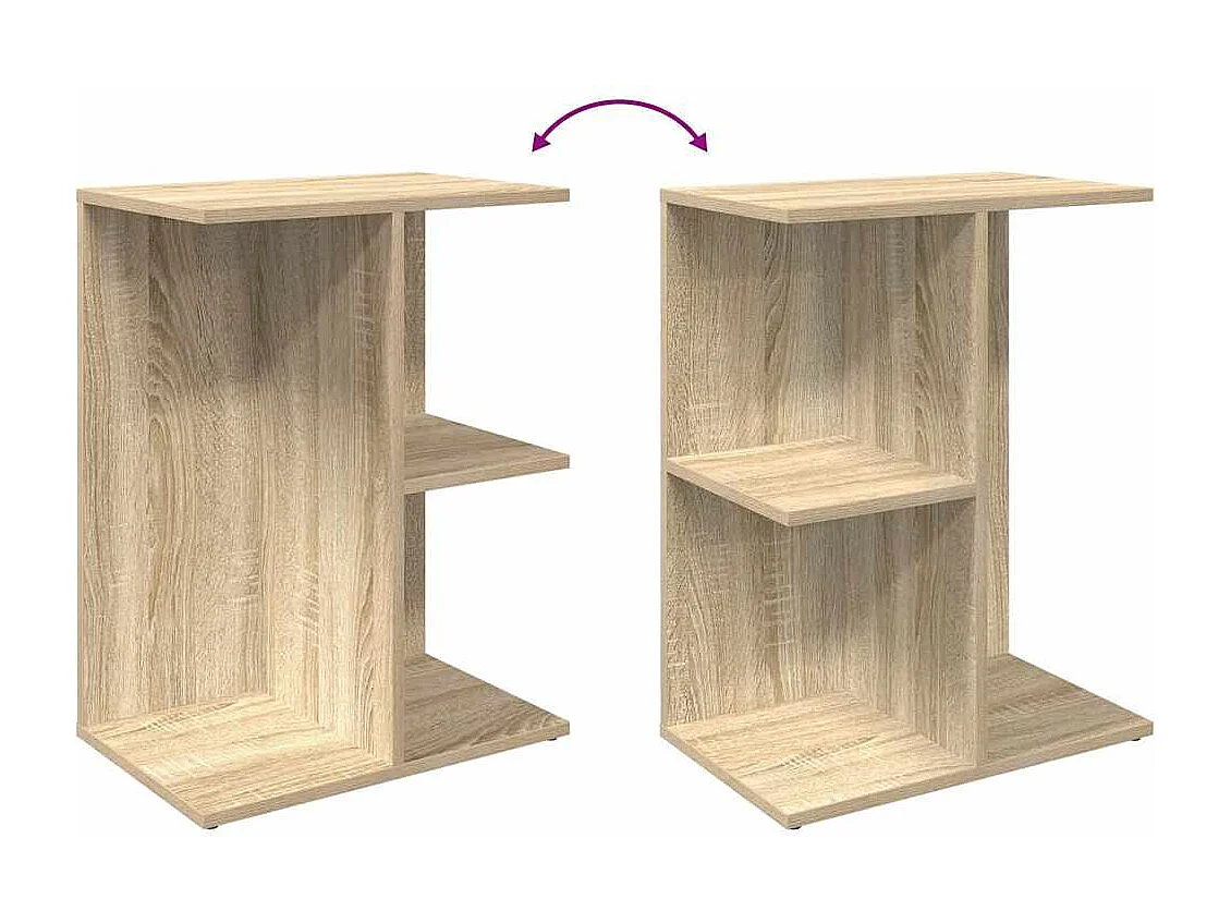 Nachttisch-Beistelltisch Sonoma-Eiche 46,5x29x61 cm Holzwerkstoff SHL29872