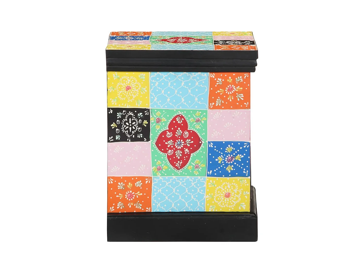 Mesita de Noche | Armario de Noche 2 uds con cajón Multicolor 40x35x45 cm