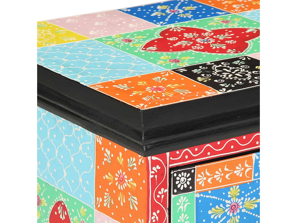 Mesita de Noche | Armario de Noche 2 uds con cajón Multicolor 40x35x45 cm