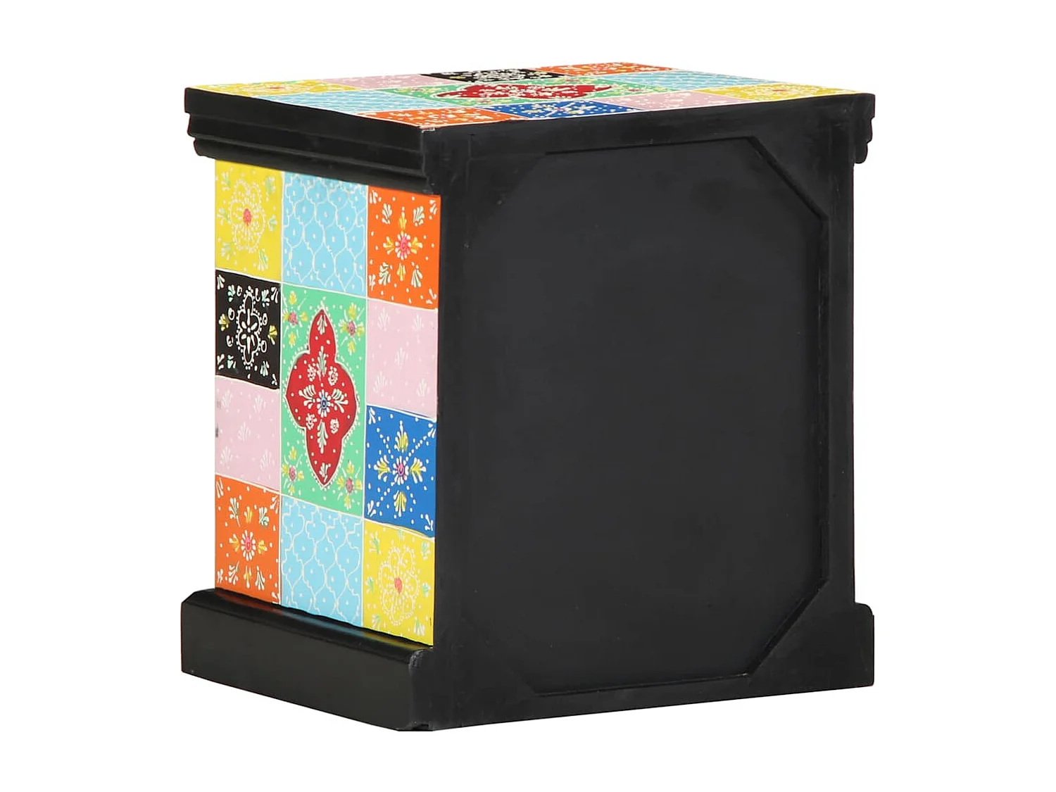 Mesita de Noche | Armario de Noche 2 uds con cajón Multicolor 40x35x45 cm