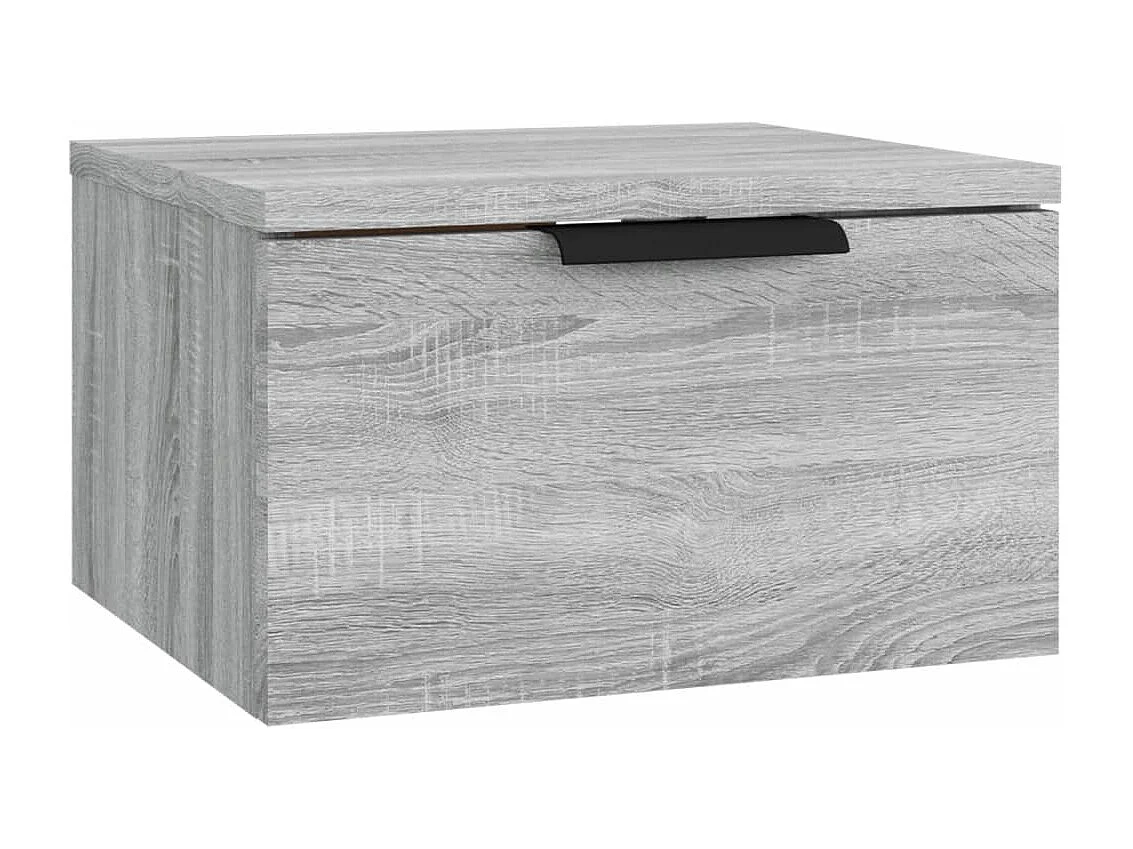 Nachttisch hängend | Wand-Nachttisch Grau Sonoma 34x30x20 cm SHL46302