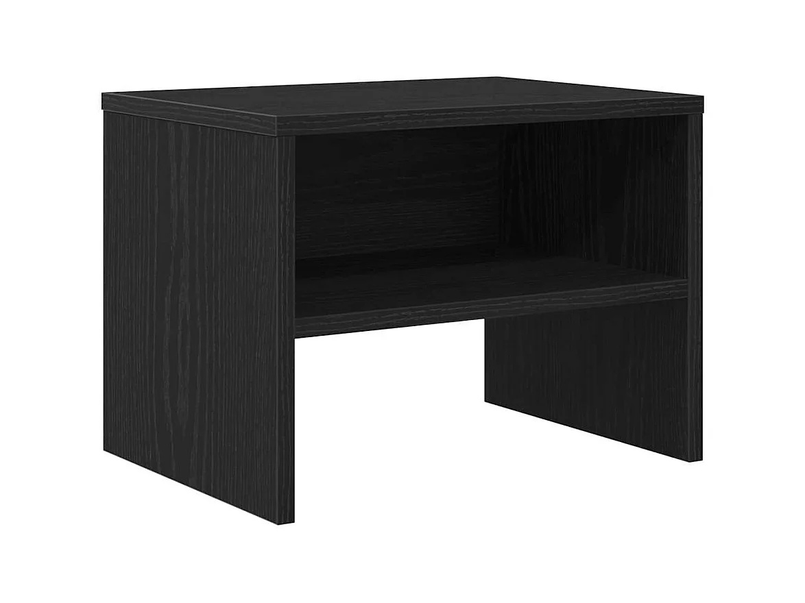 Mesita de Noche | Armario de Noche | Mesa auxiliar Roble negro 40x40x30 cm