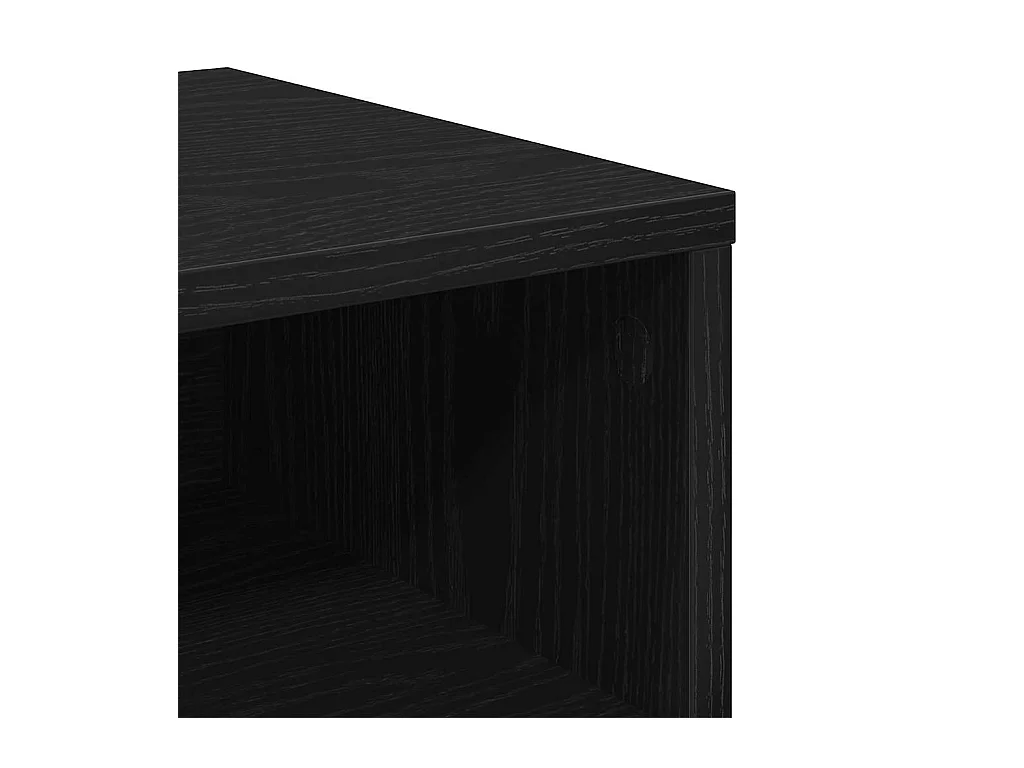 Mesita de Noche | Armario de Noche | Mesa auxiliar Roble negro 40x40x30 cm