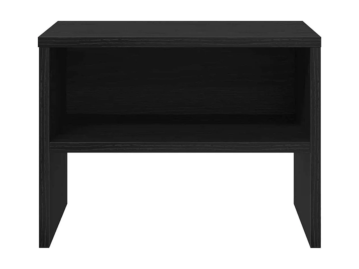 Table de chevet-Table de Nuit Chêne noir 40x40x30 cm Bois d'ingénierie