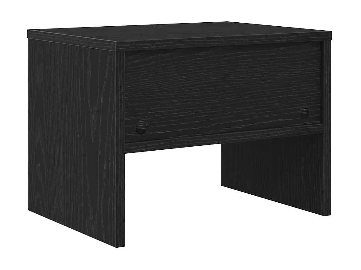 Table de chevet-Table de Nuit Chêne noir 40x40x30 cm Bois d'ingénierie