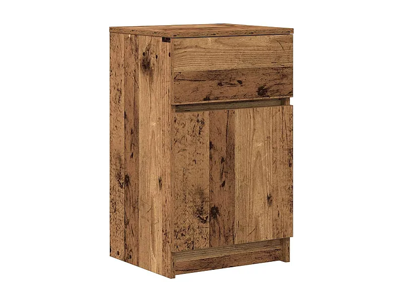 Mesilla de noche | Mesita de noche de madera antigua 39x35x65cm Madera ingeniería