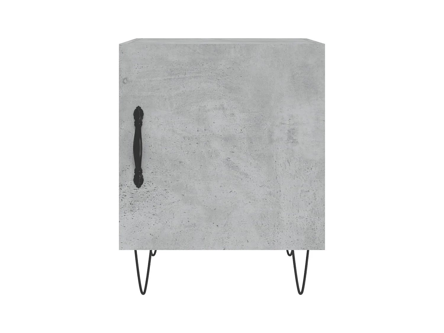 Mesa de Cabeceira Moderna 2 peças 40x40x50 cm derivados madeira cinza cimento