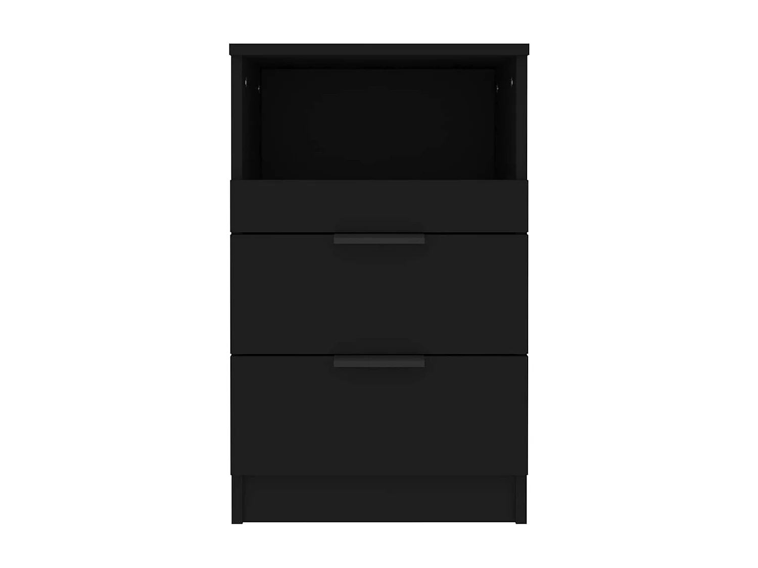 Nachttisch-Beistelltisch Schwarz Holzwerkstoff SHL22586