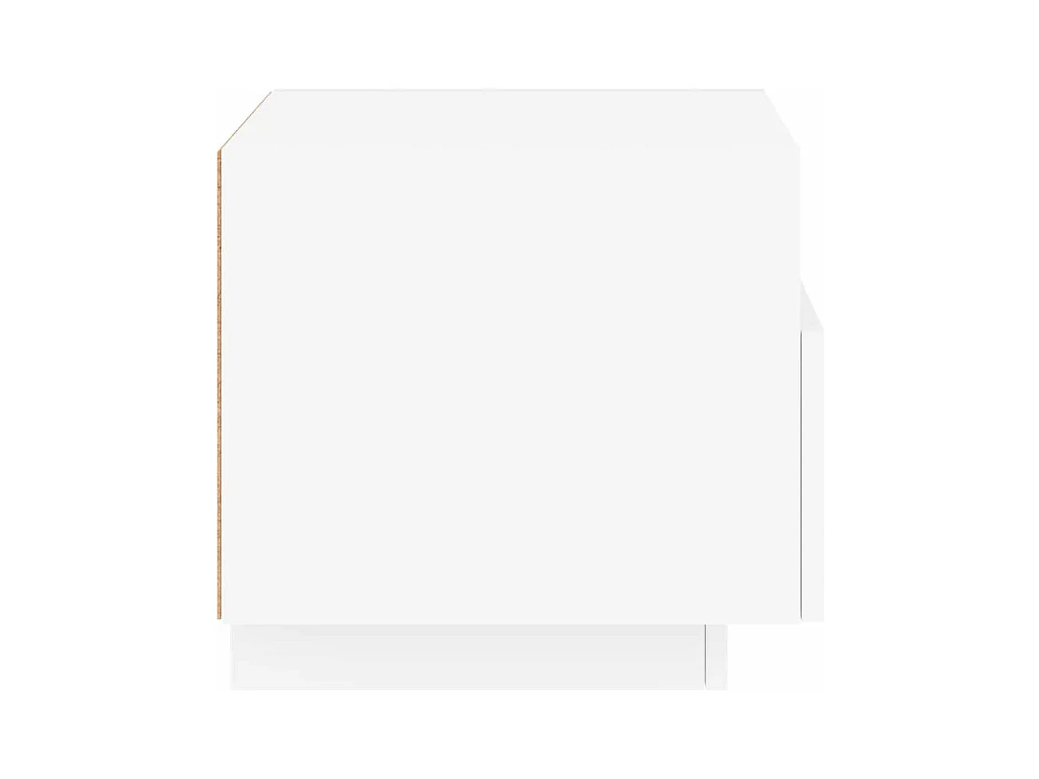 Mesita de noche | Mesilla de noche con luces LED blanco 40x39x37 cm