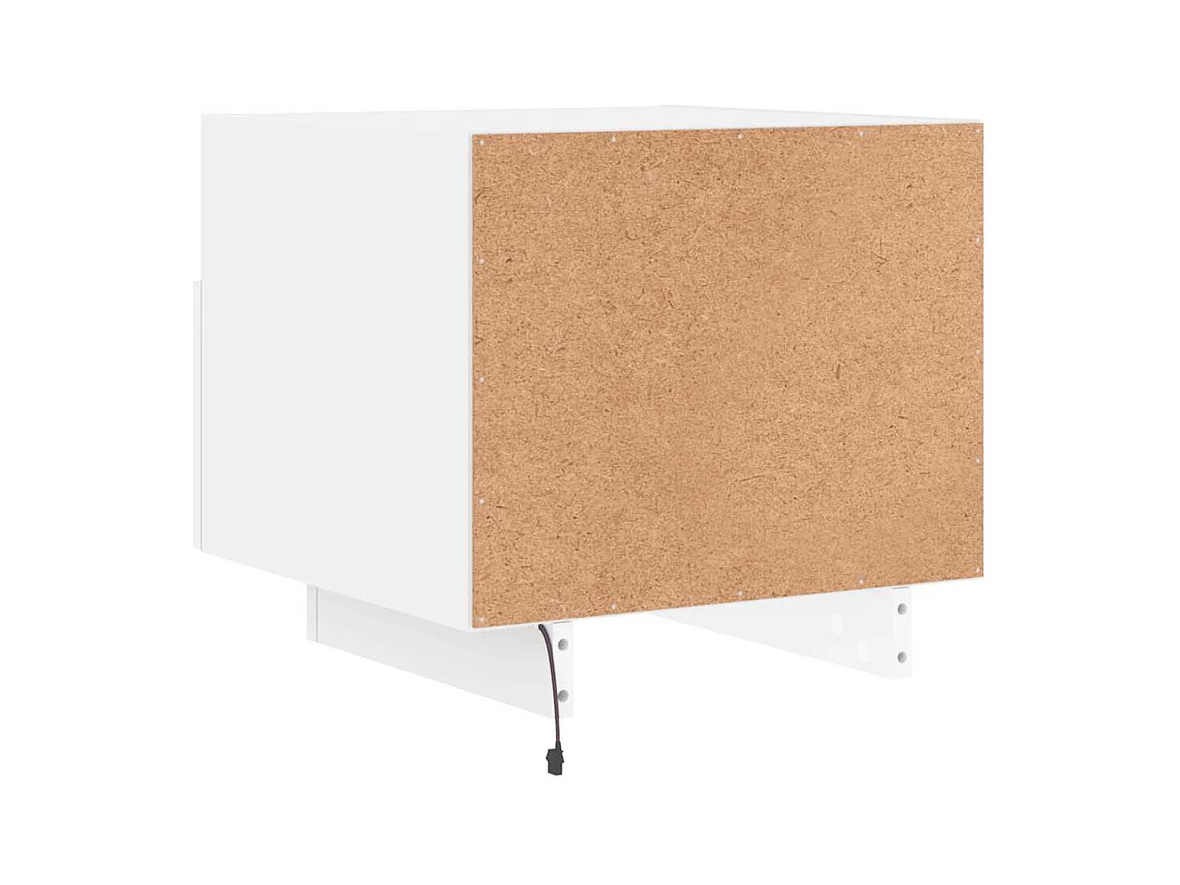 Mesita de noche | Mesilla de noche con luces LED blanco 40x39x37 cm