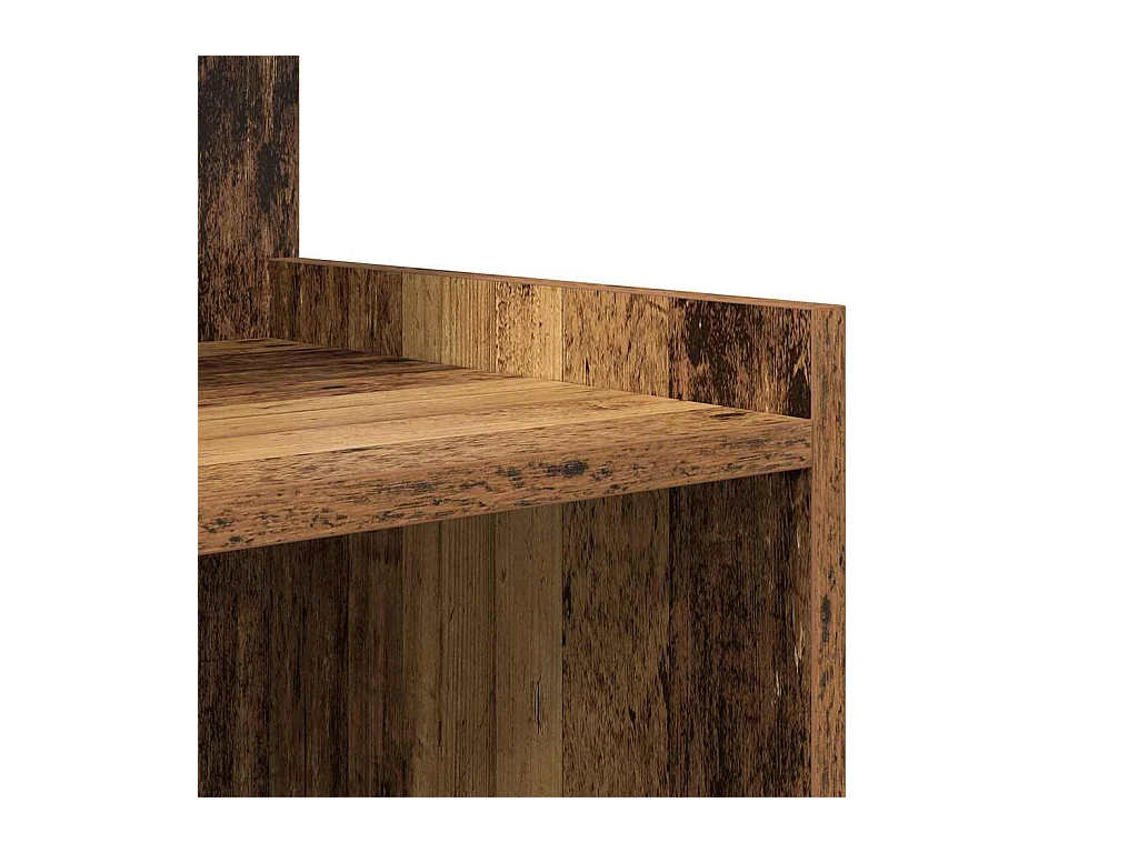 Mesita de Noche | Mesa auxiliar | Armario de Noche 2 uds. Madera vieja 40x35x60 cm