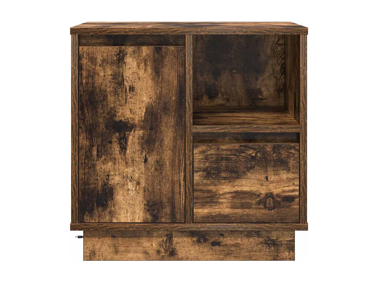 Nachttisch-Beistelltisch Geräucherte Eiche 50 x 34,5 x 50 cm Holzwerkstoff SHL25042