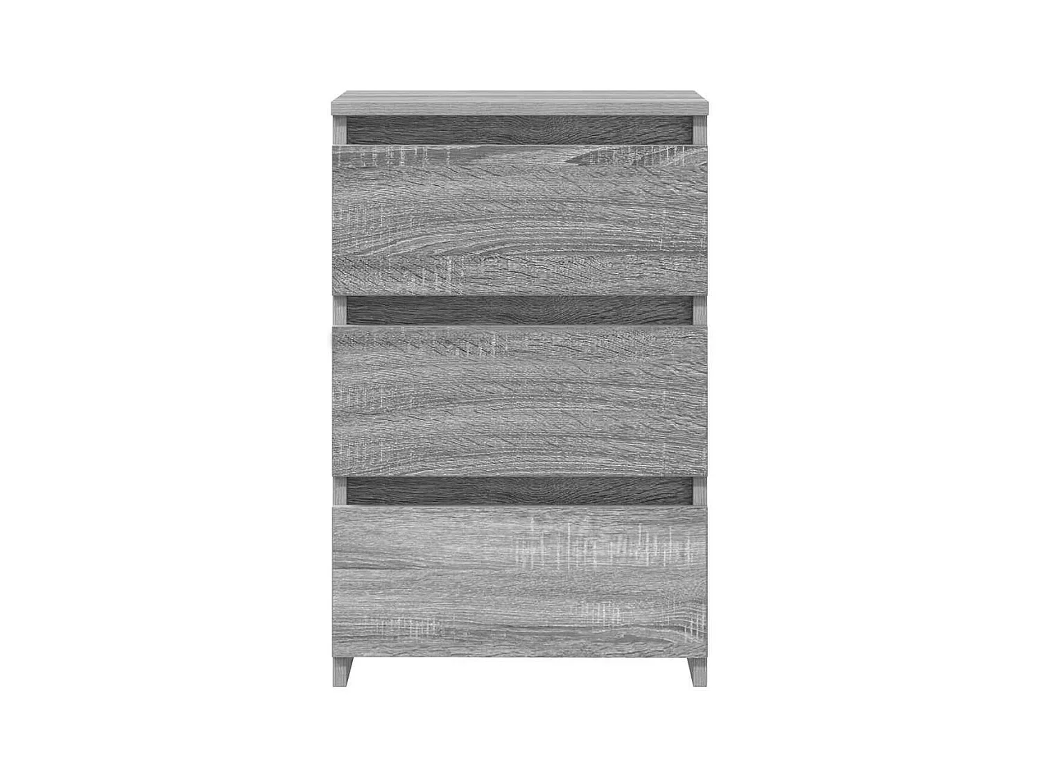 Mesitas de noche | Mesilla de noche 2 uds contrachapado gris Sonoma 40x35x62,5 cm