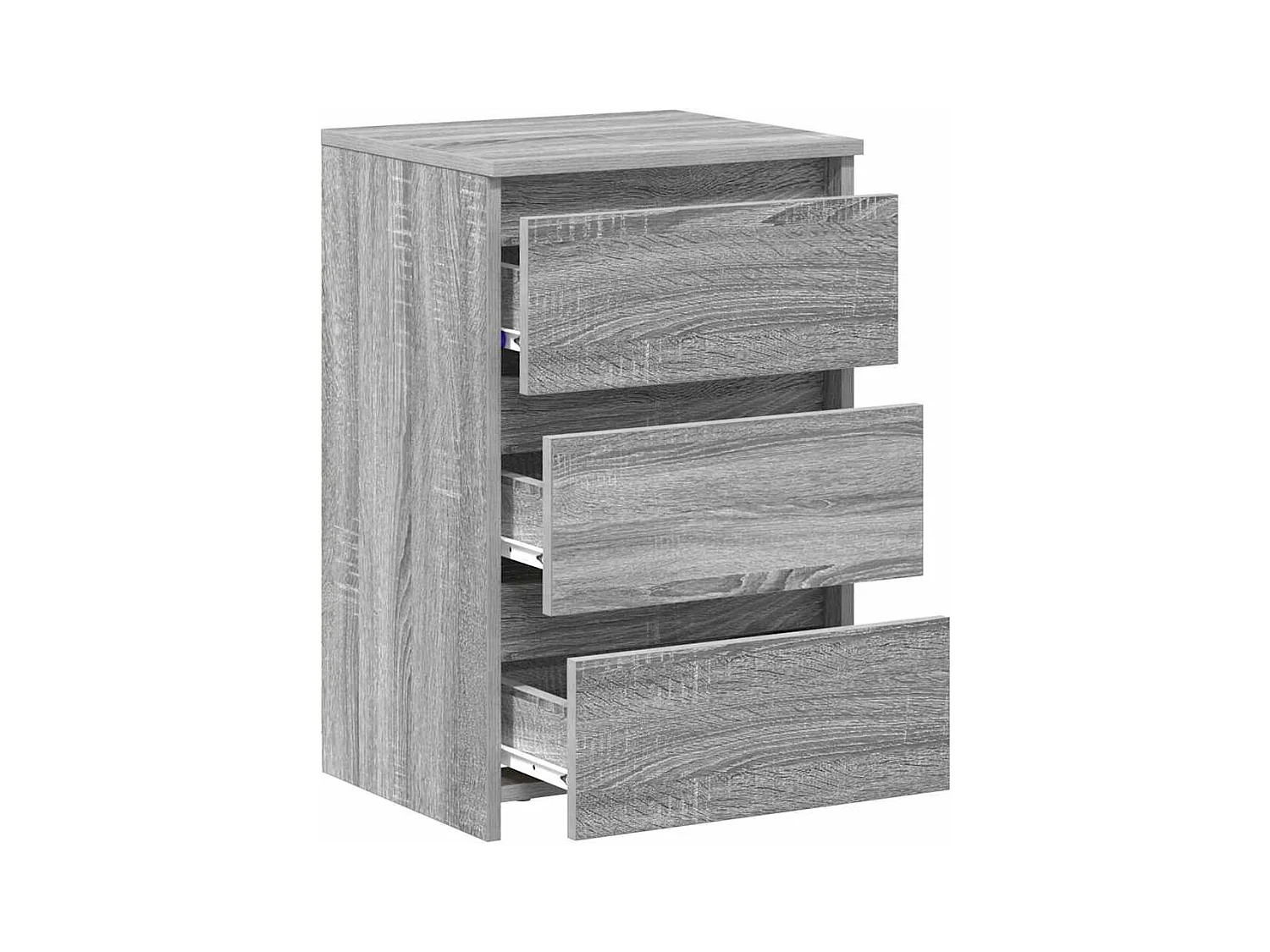 Mesitas de noche | Mesilla de noche 2 uds contrachapado gris Sonoma 40x35x62,5 cm