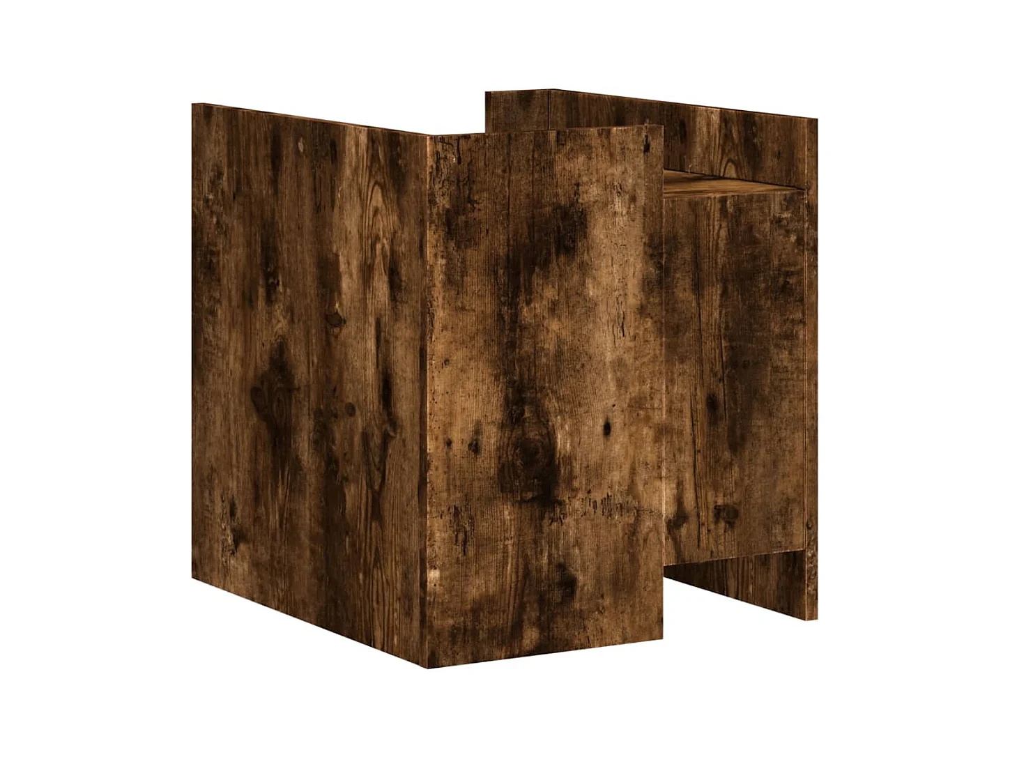 Table de chevet Étroite-Table d'appoint-Table de nuit chêne fumé 45x50x50 cm bois d'ingénierie