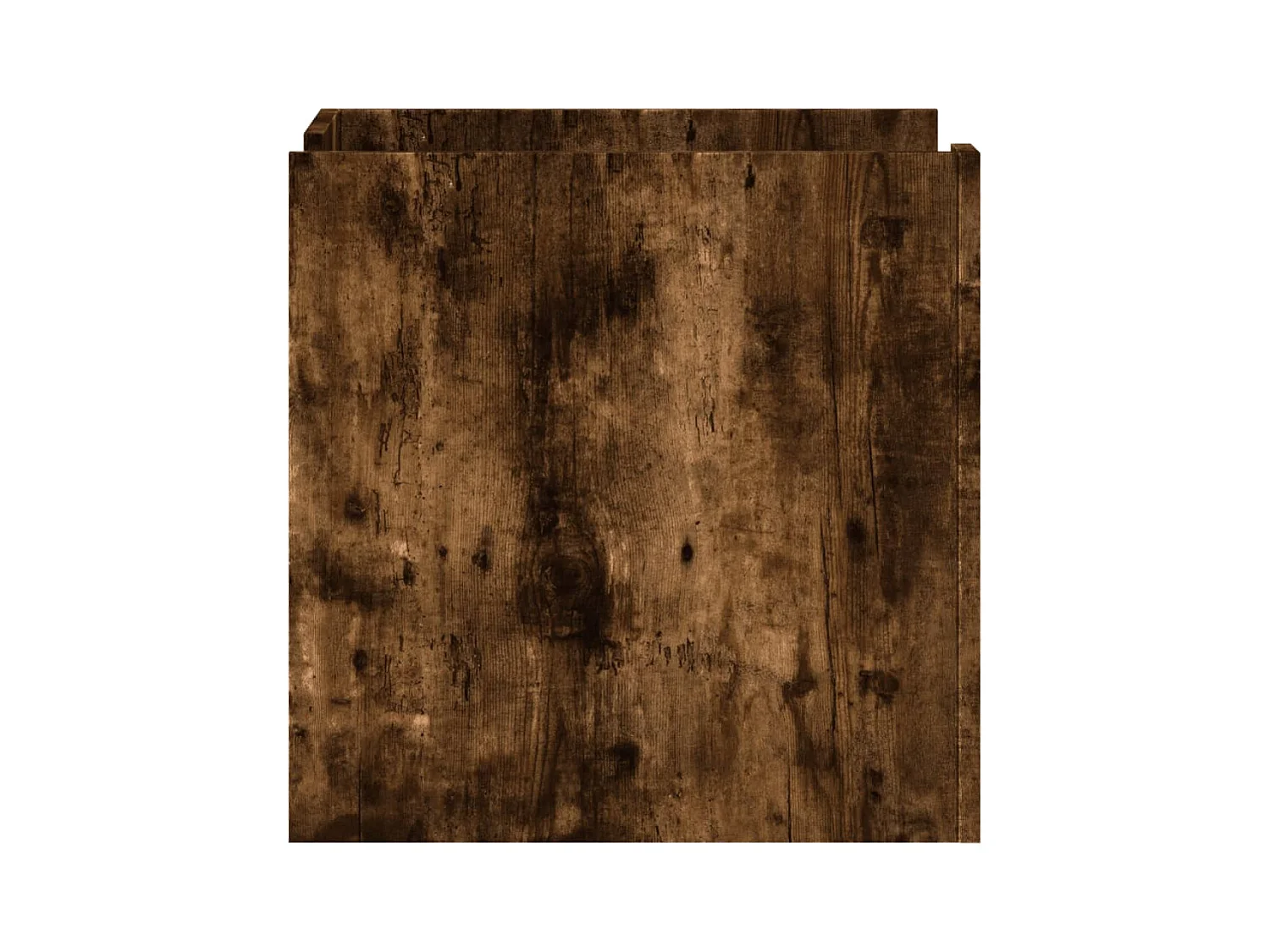 Mesita de noche | Mesilla de noche madera de ingeniería roble ahumado 45x50x50 cm