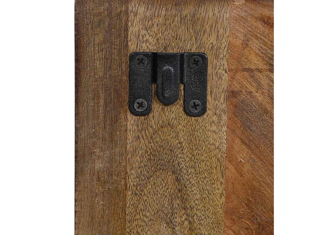 Mesilla de noche | Mesita de noche multicolor 50x27x50 cm madera maciza reciclada