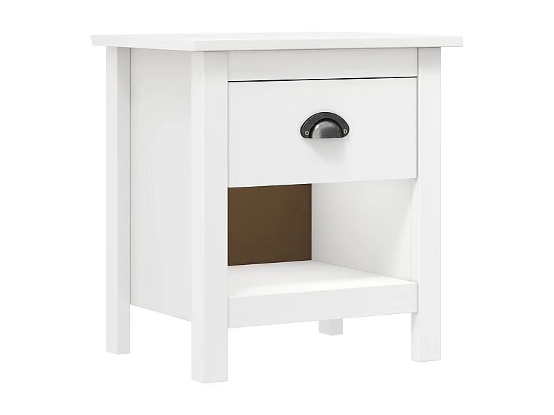 Mesitas de noche | Mesilla de noche 2 uds Hill madera maciza de pino 46x35x49,5 cm