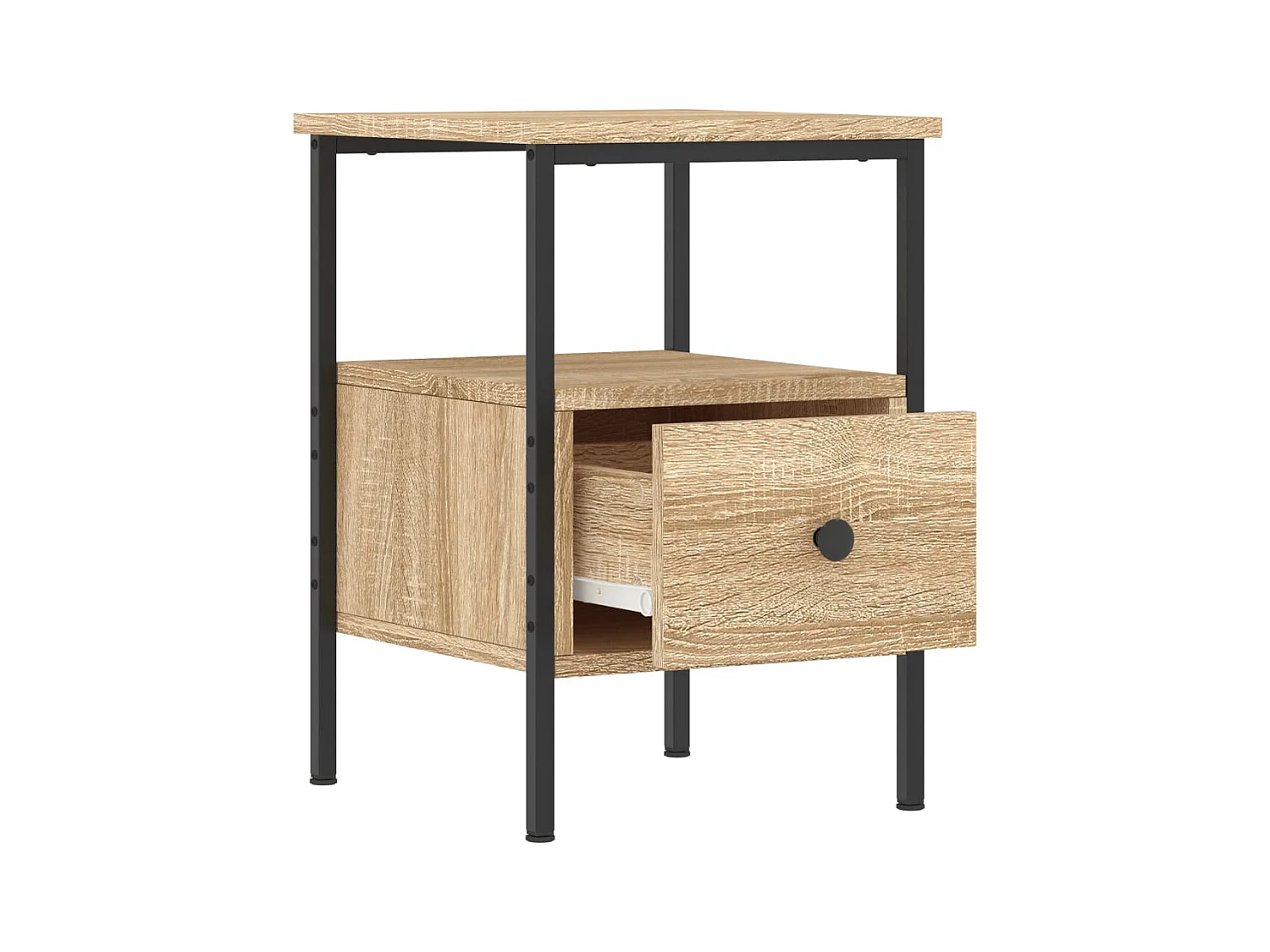 Mesitas de noche | Mesilla de noche 2 uds madera ingeniería roble Sonoma 34x36x50 cm