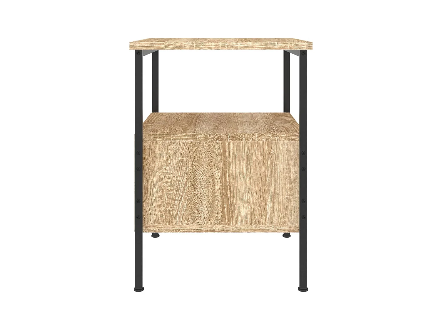 Mesitas de noche | Mesilla de noche 2 uds madera ingeniería roble Sonoma 34x36x50 cm