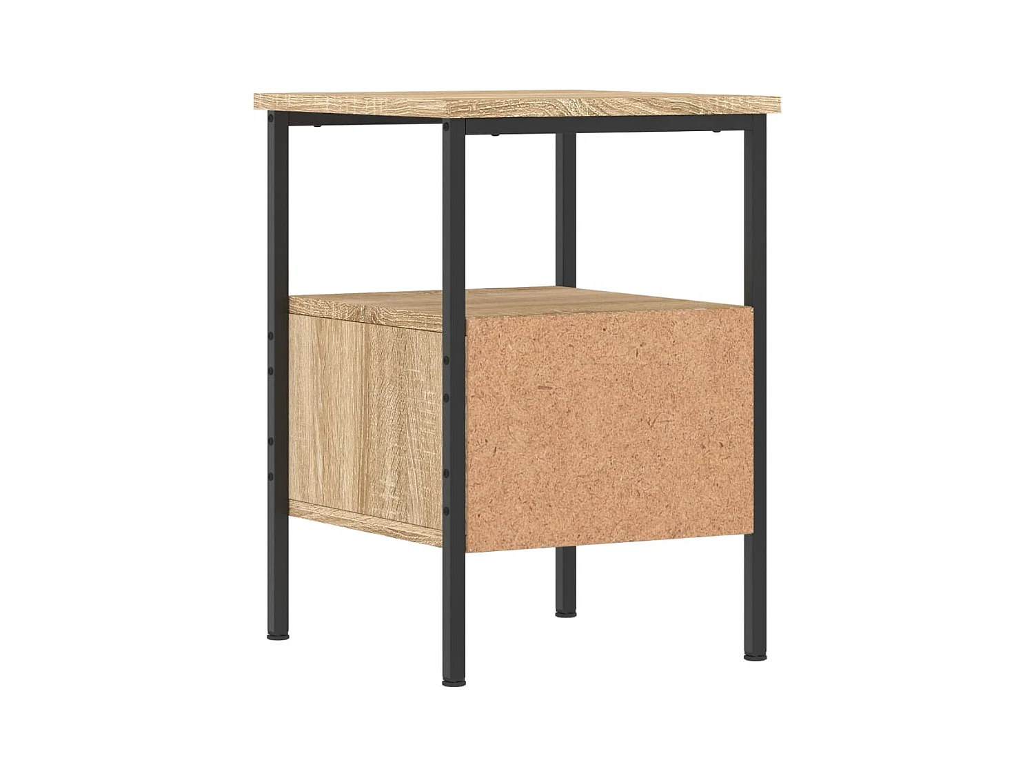 Mesitas de noche | Mesilla de noche 2 uds madera ingeniería roble Sonoma 34x36x50 cm