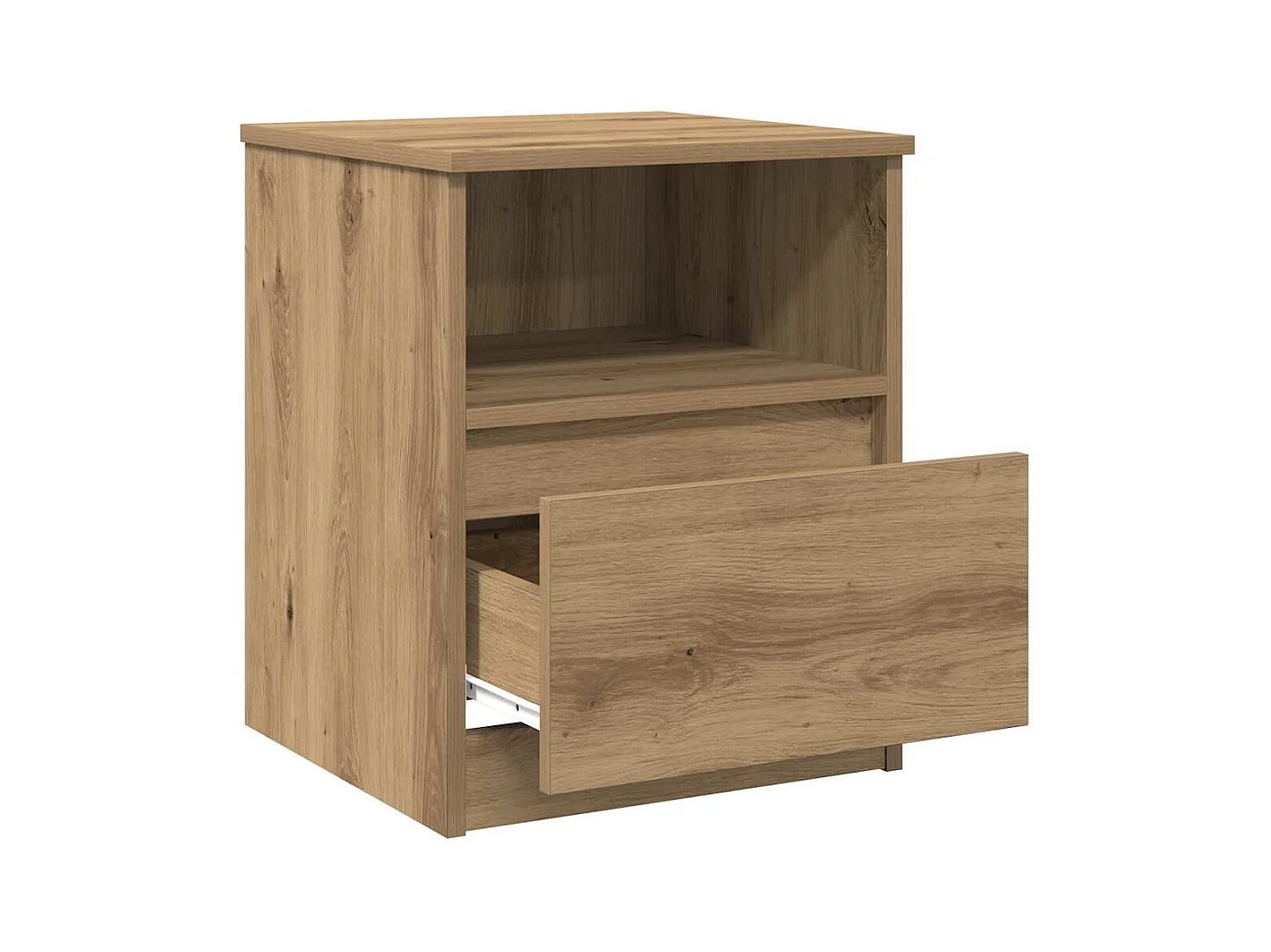 Mesitas de noche | Mesilla de noche 2 uds madera ingeniería roble artisan 40x40x50 cm