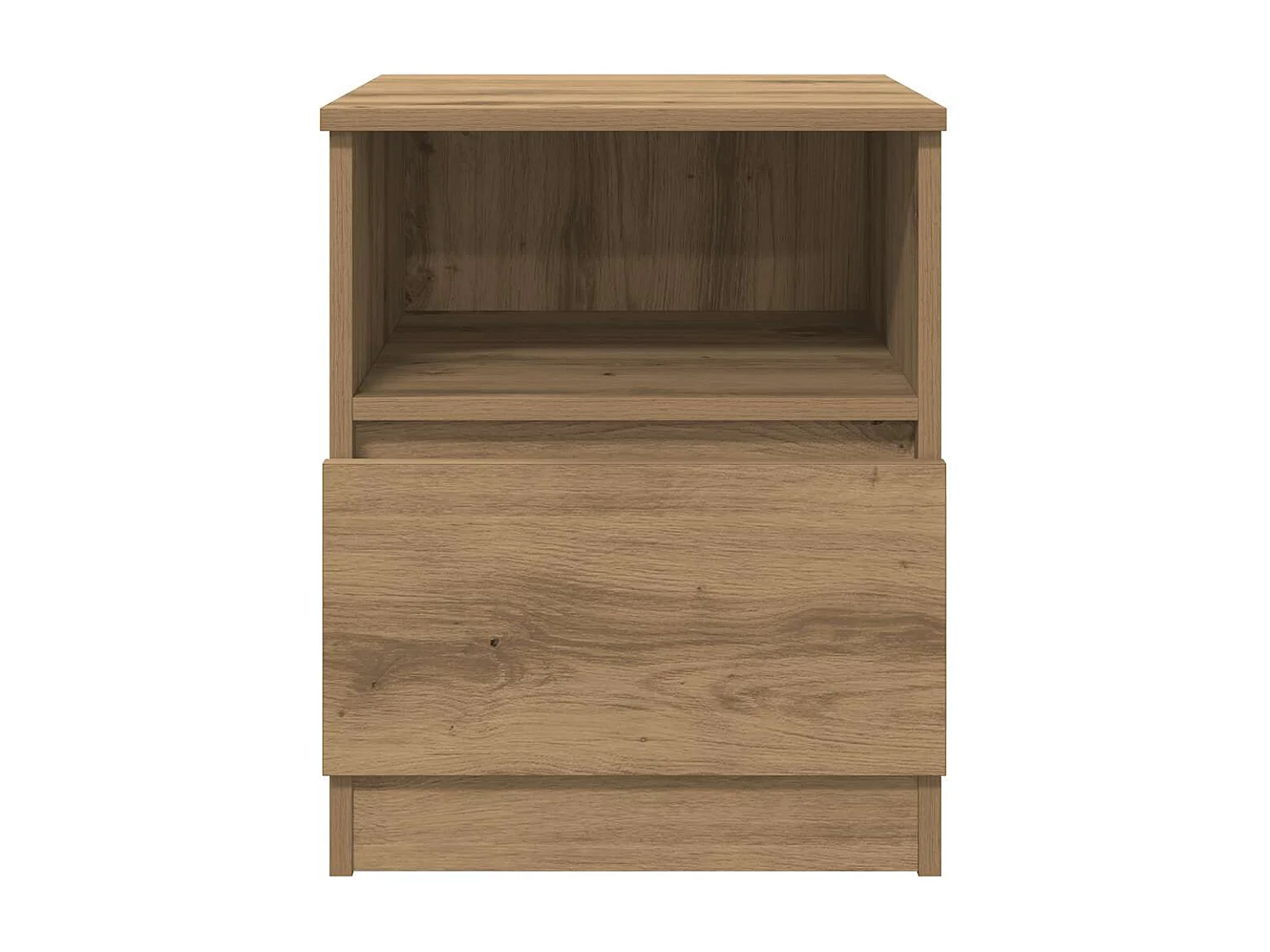 Nachttisch 2er Set-Beistelltisch-Nachttischkommode Artisan-Eiche 40x40x50 cm Holzwerkstoff SHL51168