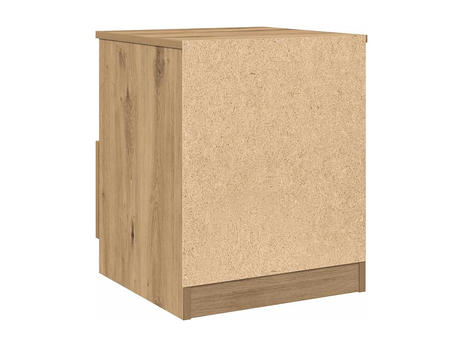 Nachttisch 2er Set-Beistelltisch-Nachttischkommode Artisan-Eiche 40x40x50 cm Holzwerkstoff SHL51168
