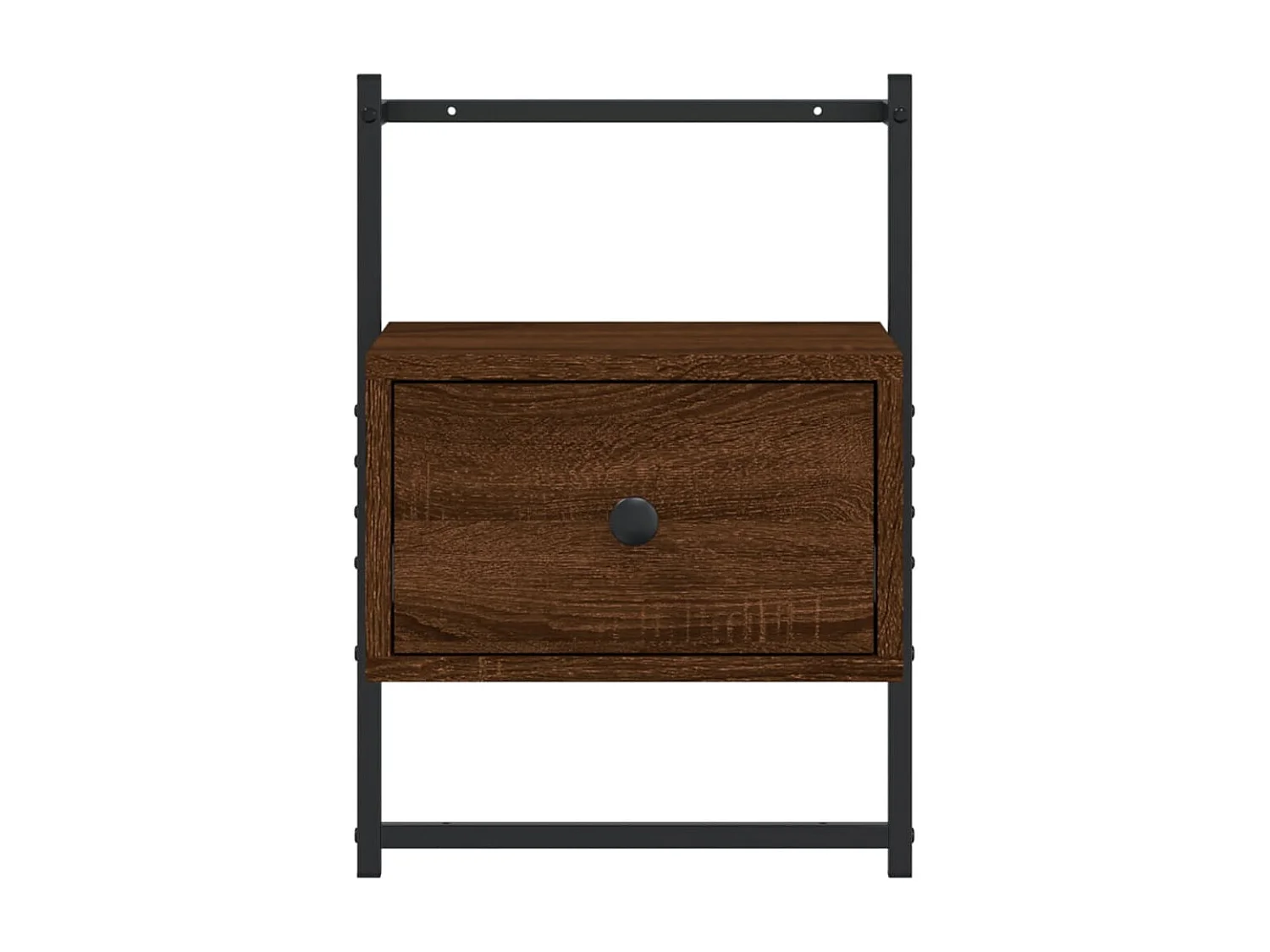 Nachttisch hängend | Wand-Nachttisch Braun Eiche 35x30x51 cm Holzwerkstoff SHL85514