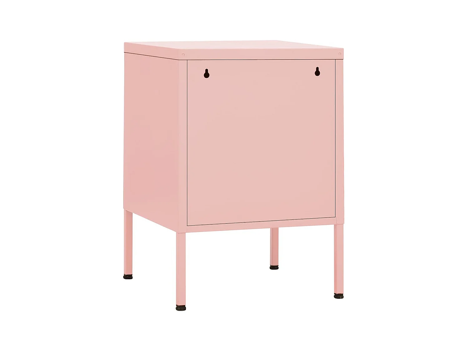 Mesitas de noche | Mesilla de noche 2 uds rosa acero 35x35x51 cm