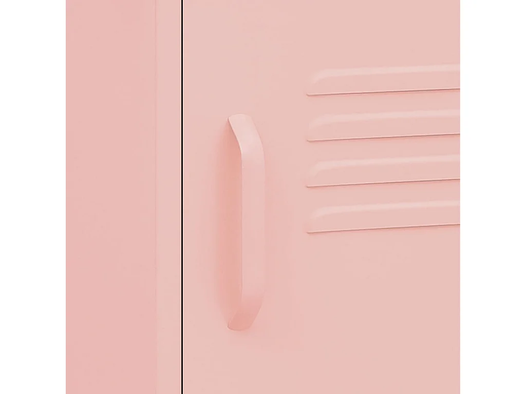 Mesitas de noche | Mesilla de noche 2 uds rosa acero 35x35x51 cm