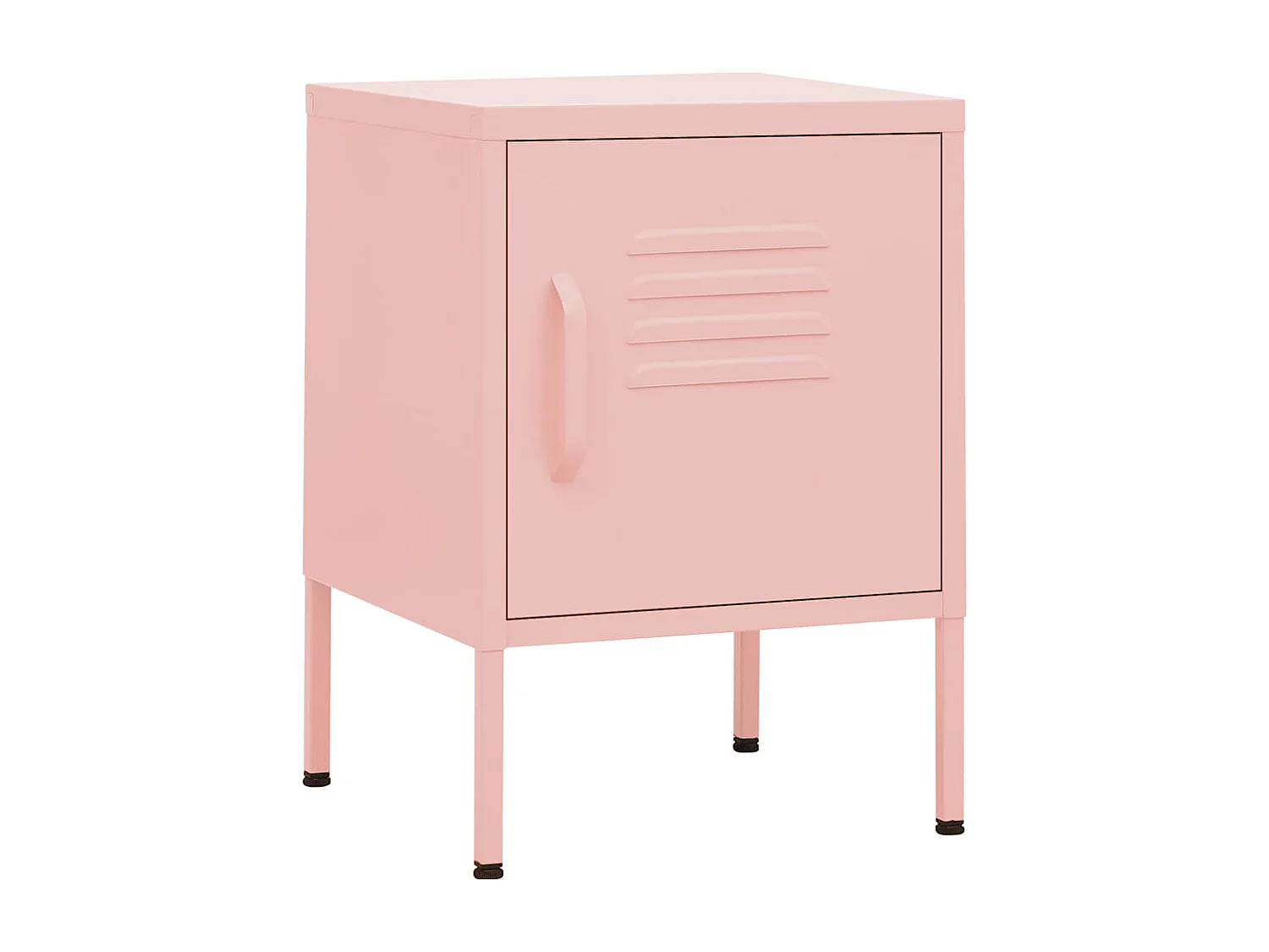 Mesitas de noche | Mesilla de noche 2 uds rosa acero 35x35x51 cm
