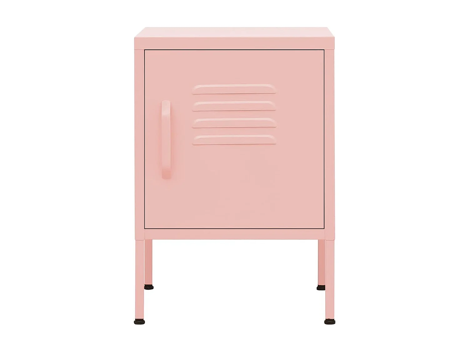 Mesitas de noche | Mesilla de noche 2 uds rosa acero 35x35x51 cm